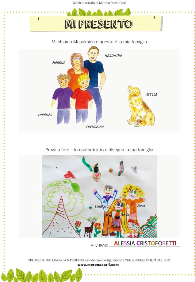 Disegno della famiglia di Alessia